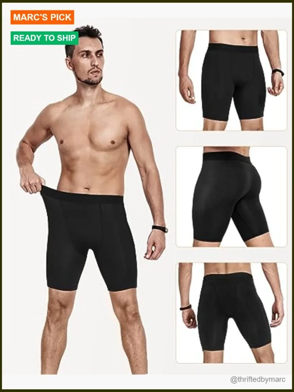 Compression Shorts 2/3 Pack Athletic Workout Running Shorts for Men